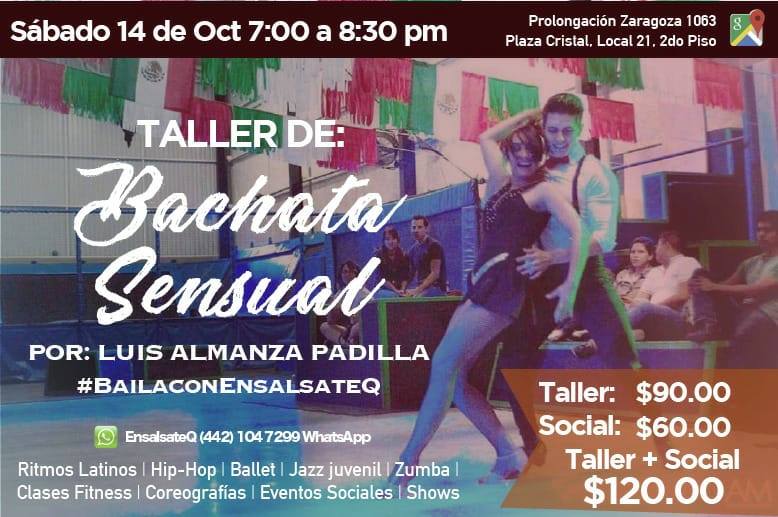 Taller de Bachata Sensual por Luis David en EnsalsateQ DC