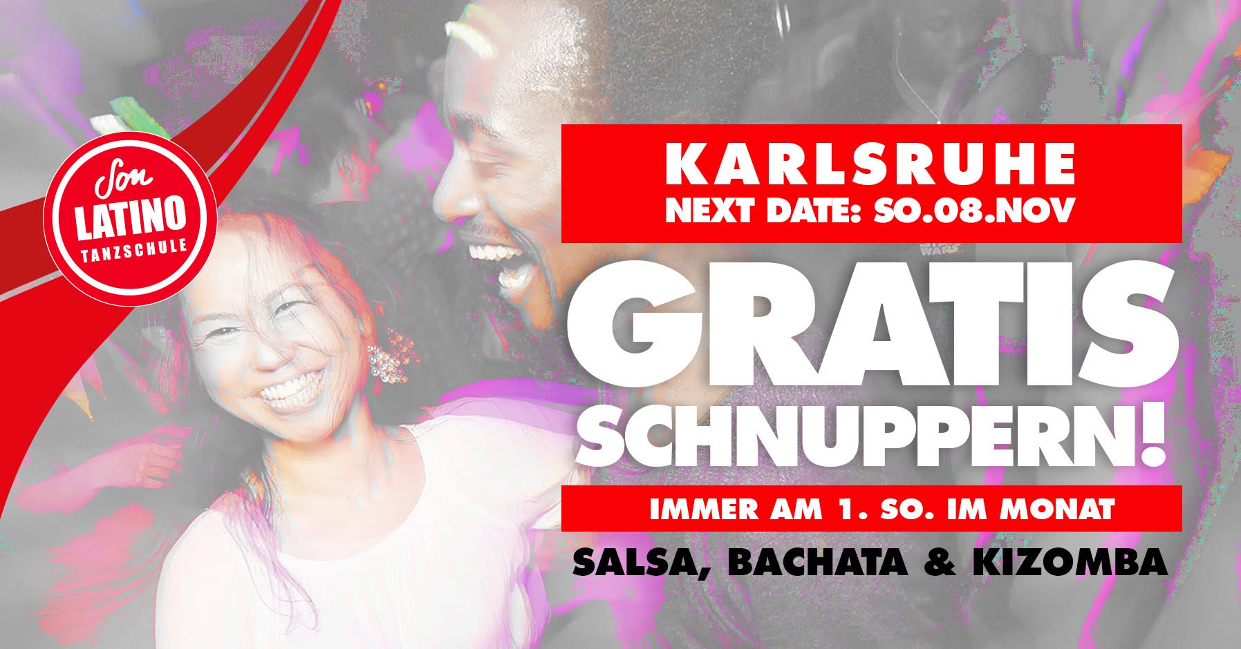 SALSA, BACHATA, KIZOMBA SCHNUPPERKURS IN KARLSRUHE