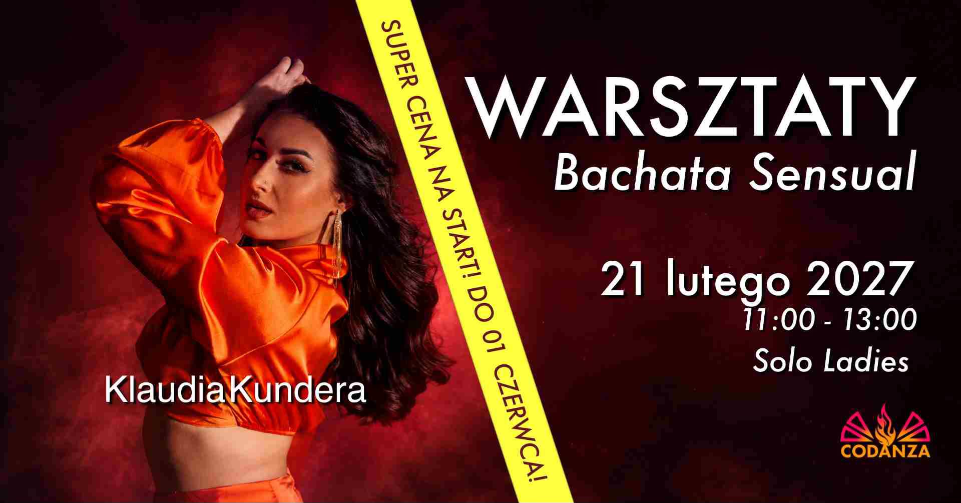 Klaudia Kundera w Poznaniu 21 lutego 2027! - Bachata Solo Ladies - 2h warsztaty