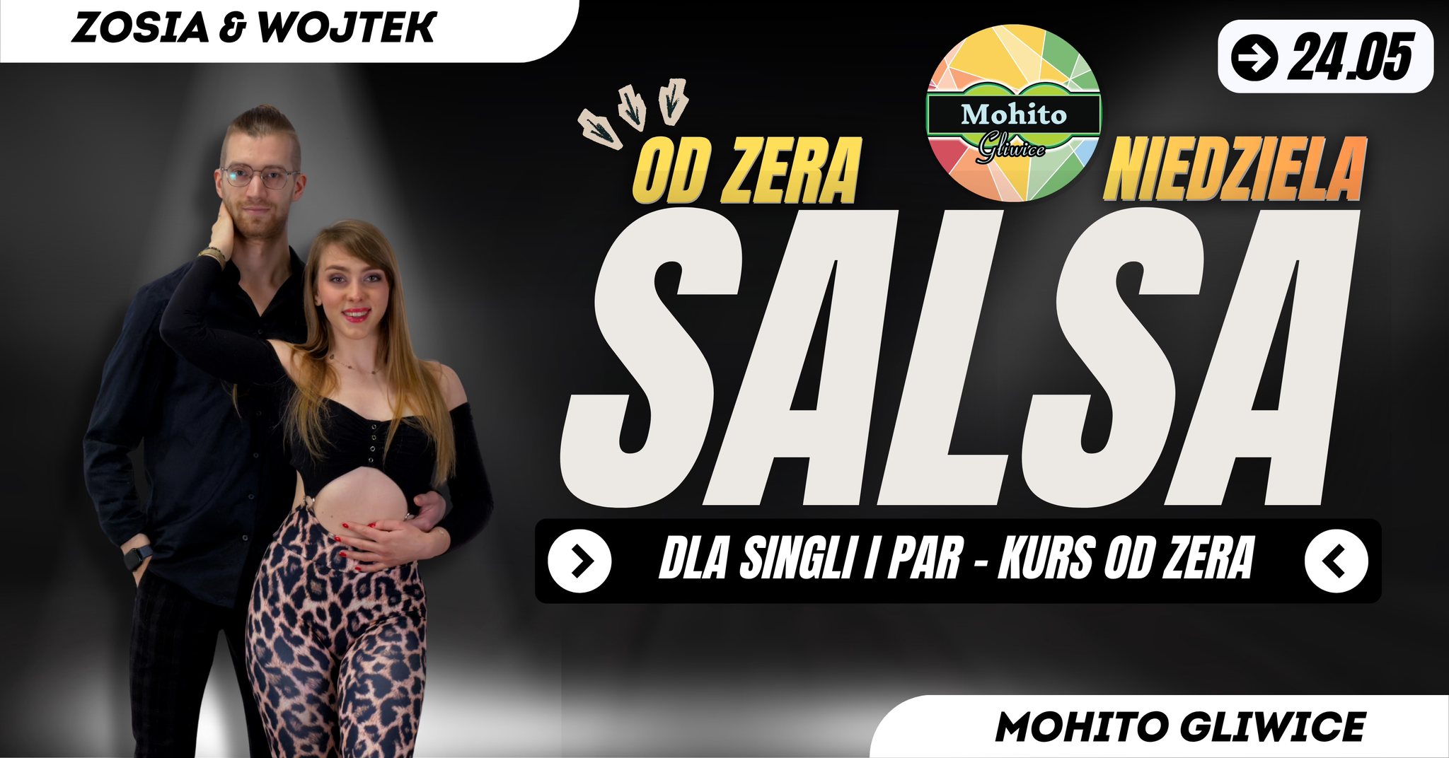 NIEDZIELNA SALSA Z WOJTKIEM I ZOSIĄ OD ZERA