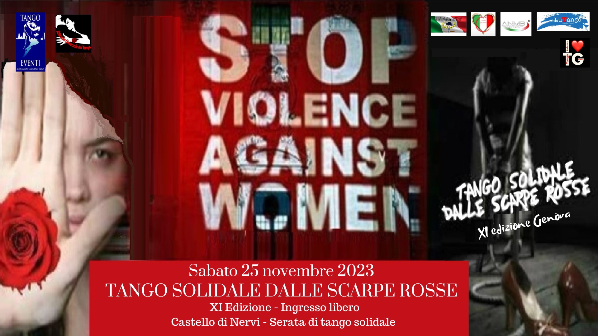 Tango Solidale dalle Scarpe Rosse gemellaggio Roma Genova