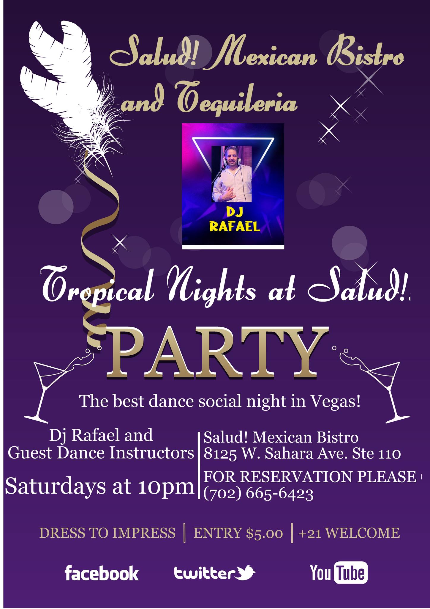 !Tropical NIGHT! @ Salud! Mexican Bistro