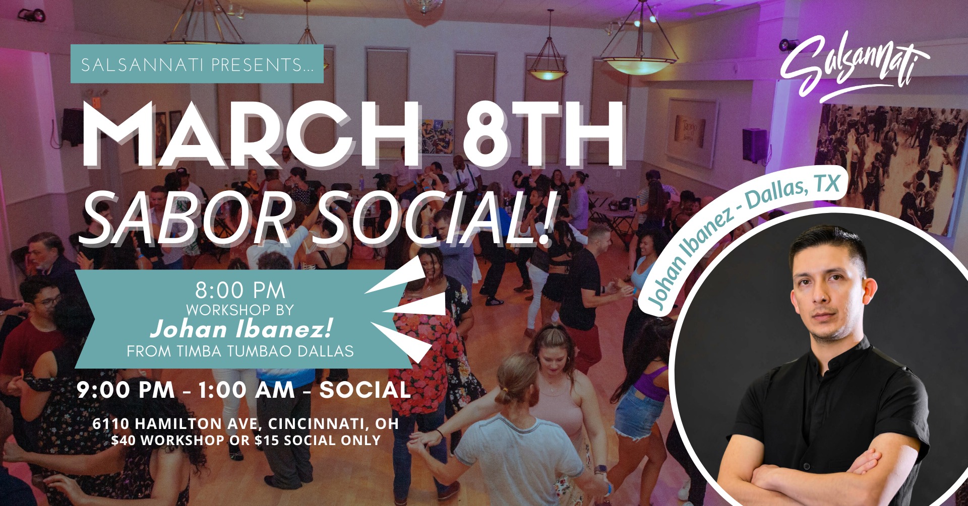 SABOR! March 8th Social Dance Party + Timba Tumbao Workshop!