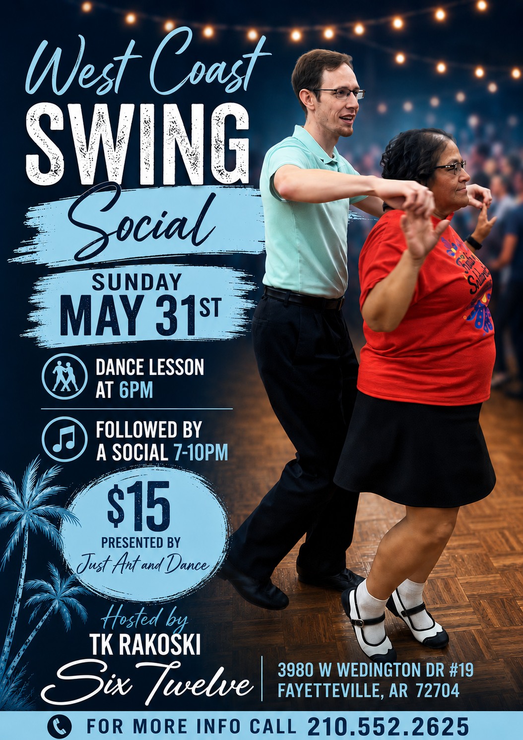 West Coast Swing Dance lesson and Social