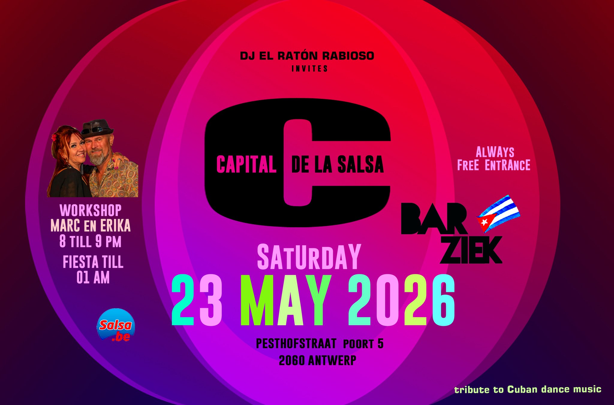 CAPITAL DE LA SALSA at Bar Ziek Antwerp (B)