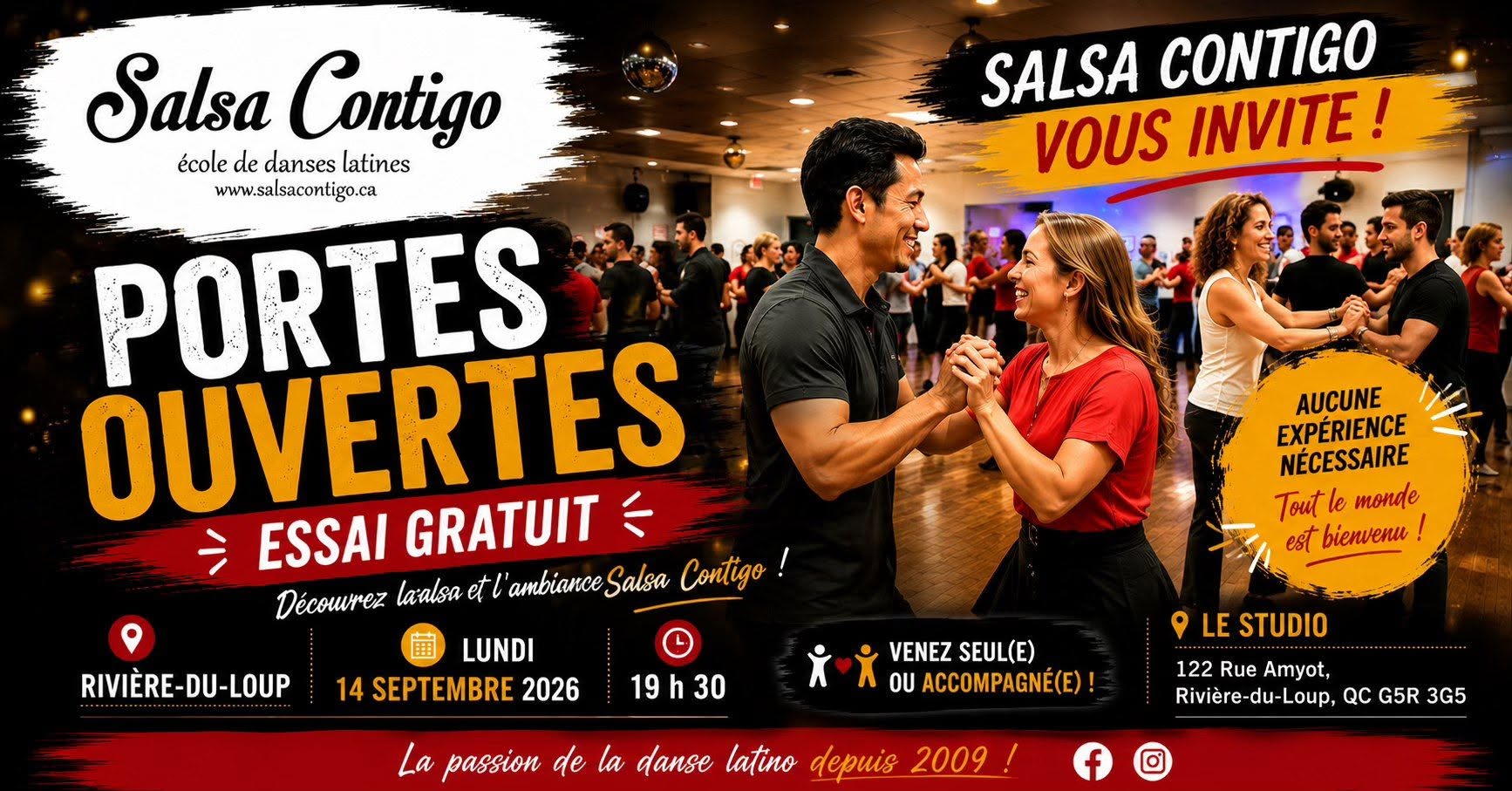 Essai Gratuit des Danses Latines à Rivière du Loup!