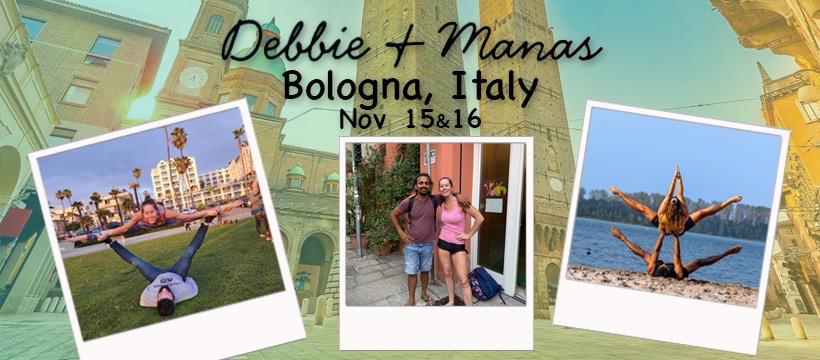 Debbie & Manas Back in Bologna ! Acro intensive weekend