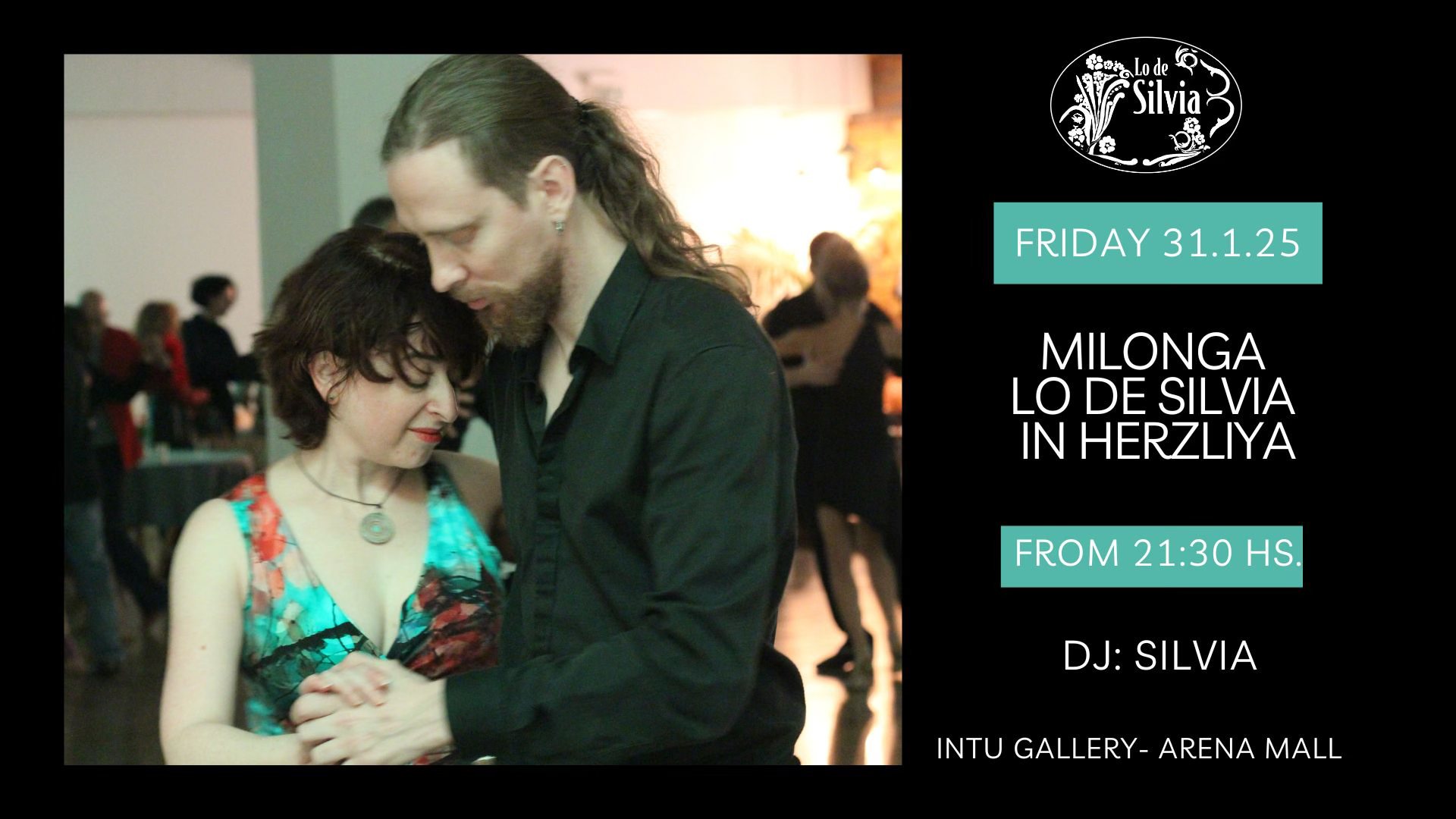 Friday 31.1.25 - Milonga lo de Silvia in Herzliya!