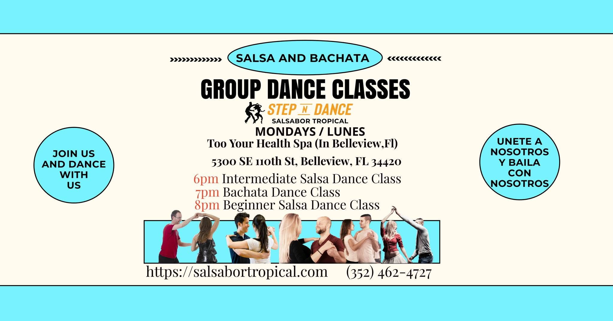 Salsa and Bachata Dance Classes Mondays Lunes