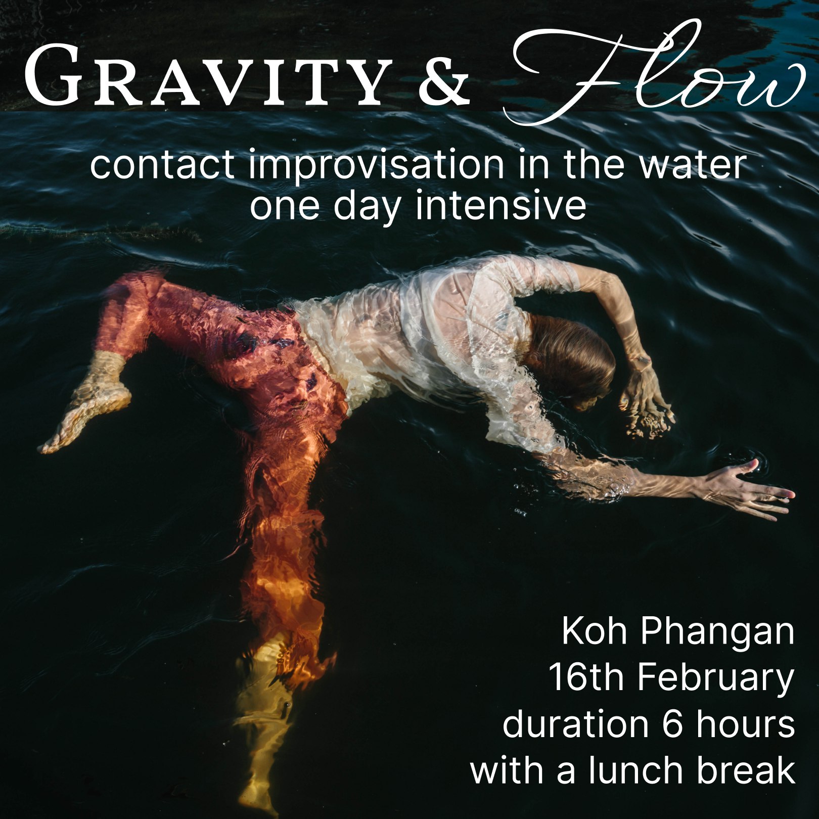 ๐๐ซ๐๐ฏ๐ข๐ญ๐ฒ & ๐
๐ฅ๐จ๐ฐ contact improvisation in the water