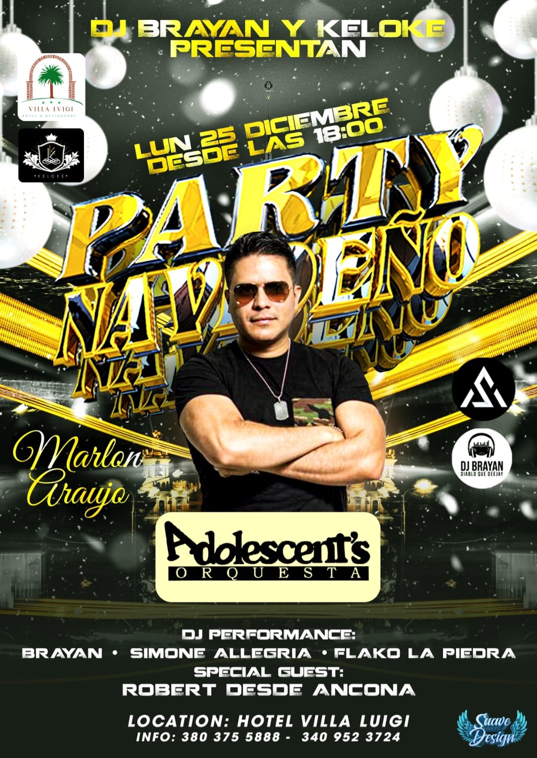 Party Navideño - Special Guest: Marlon Araujo del Grupo Adolescent's Orquesta