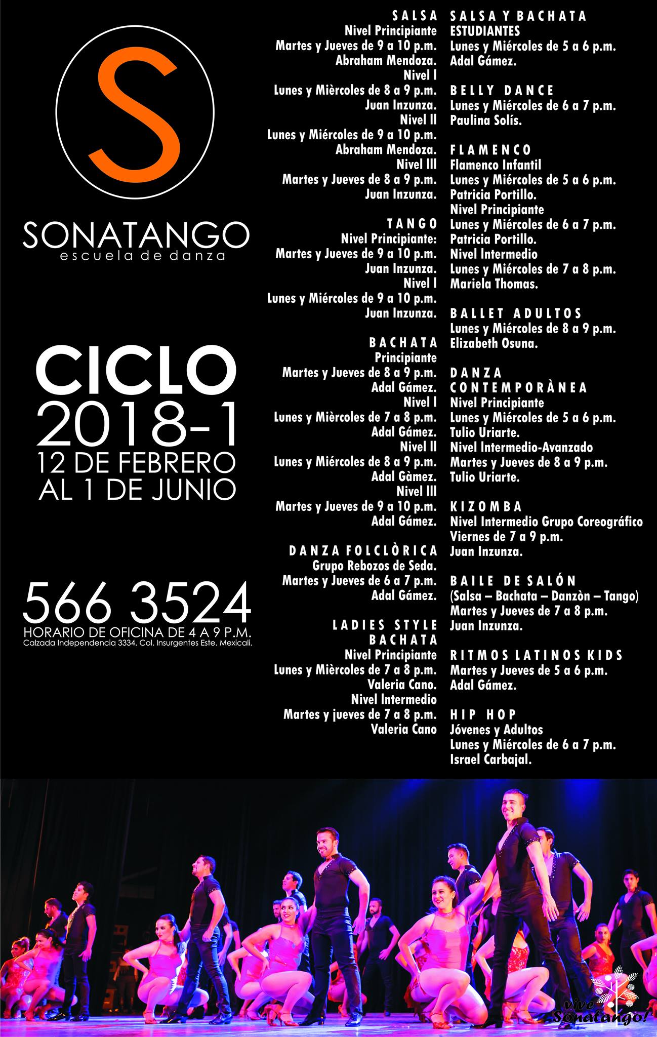 Inicio de Clases Sonatango 2018-1