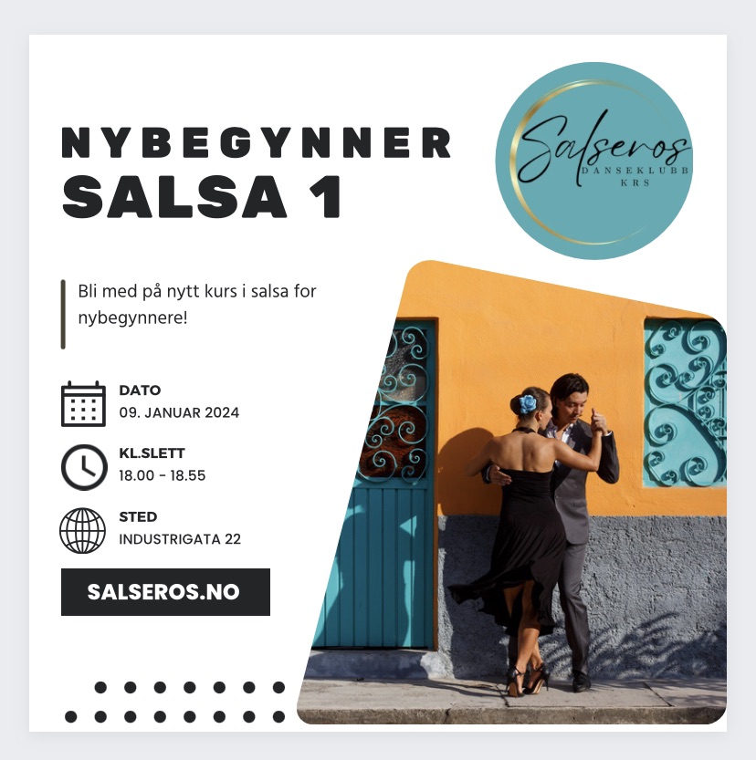 🎉 NYE KURS - JANUAR i Salsa & Bachata🎉