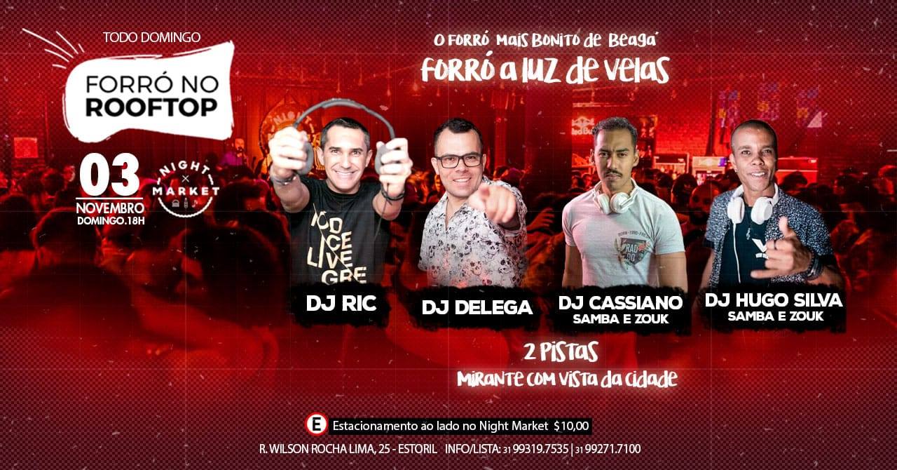 Domingo ✤ Forró No Rooftop ✤ Night Market