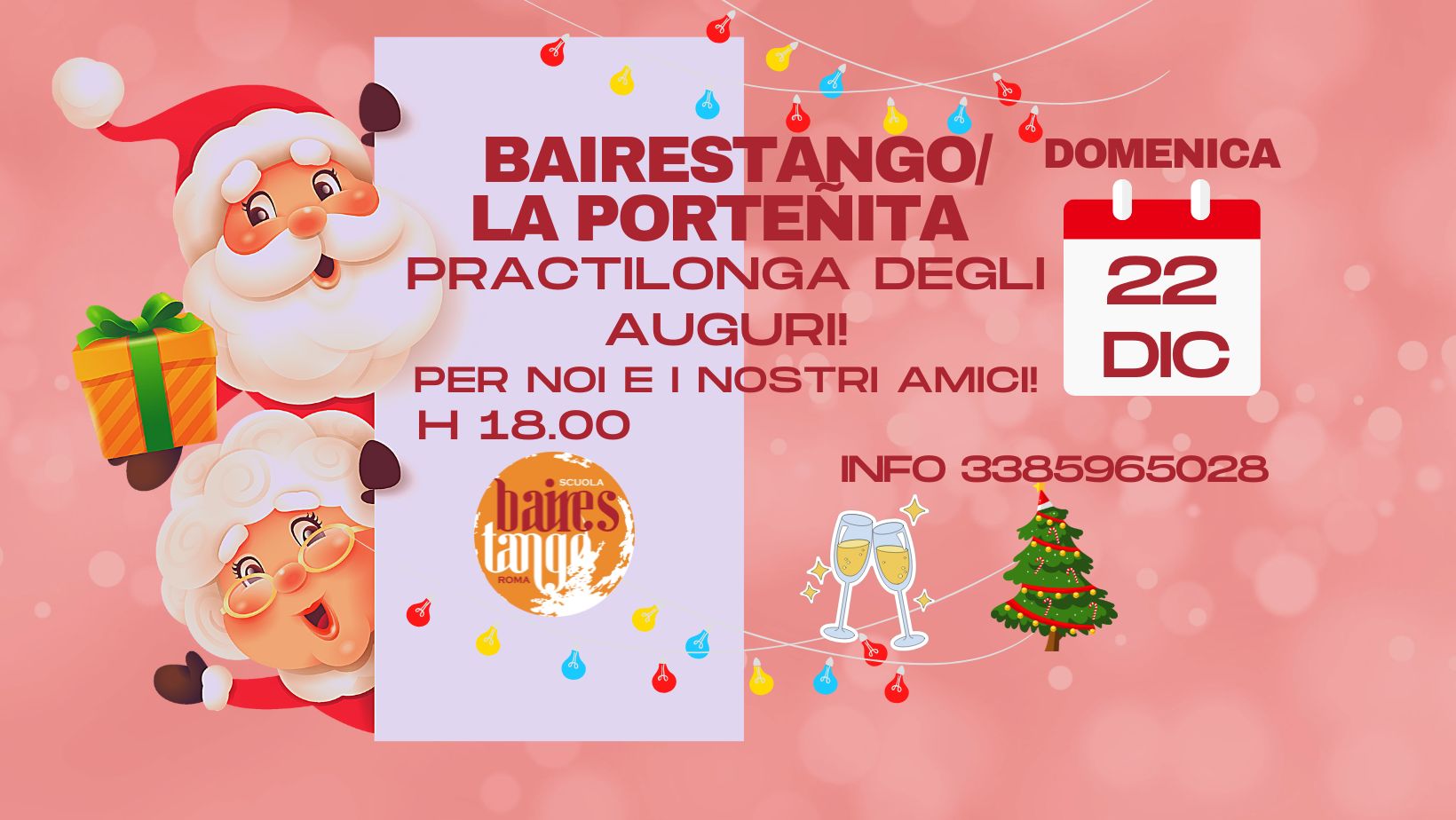 22 12 PRATILONGA DI NATALE BAIRESTANGO LA PORTEÑITA!