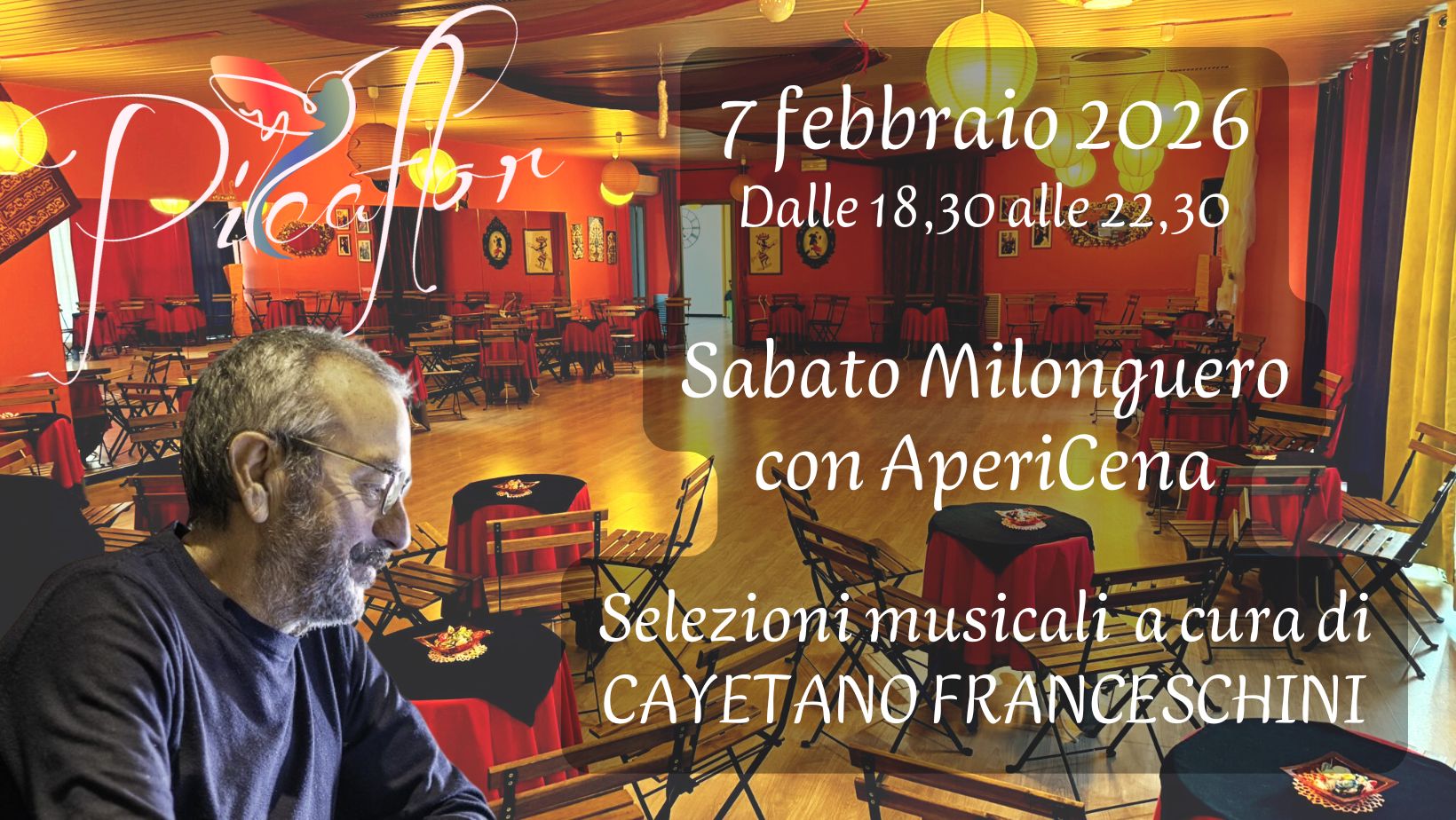Sabato Milonguero con AperiCena in consolle Cayetano Franceschini