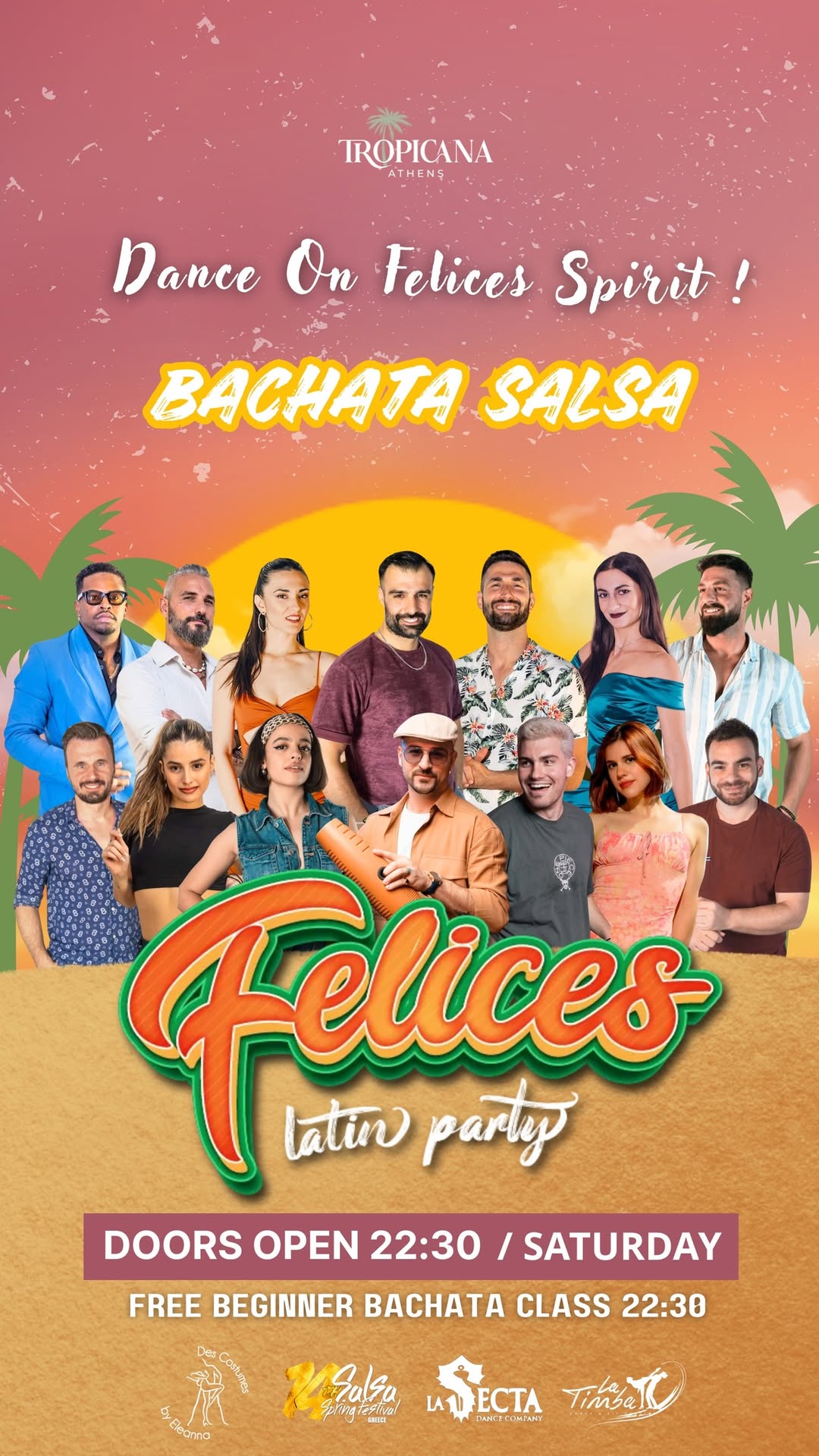 BACHATA SALSA PARTY 28 June FELICES On Saturday At Tropicana Latin Bar Athens