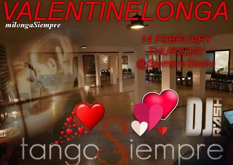 ValentineMilongaSiempre @Siemprestudio With DJ RASH