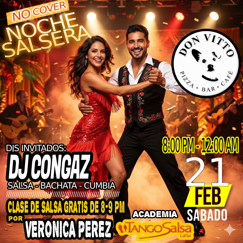 🔥 NO COVER NOCHE SALSERA -LA PAZ BCS-🔥