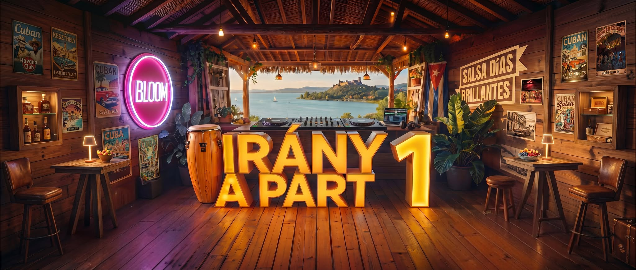 Irány a Part #1 - Salsa & Bachata Gyakorló Est - Keszthely