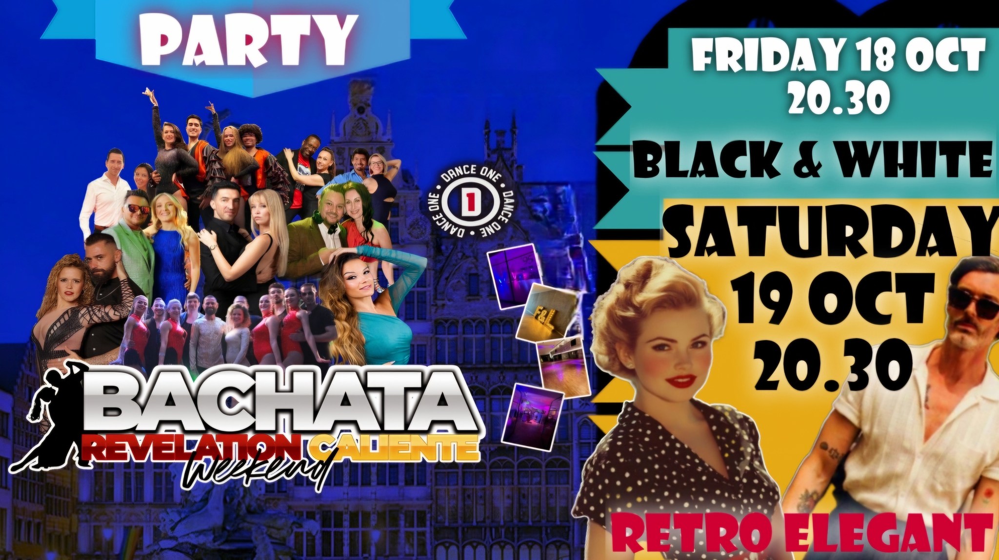 Bachata Revelation Weekend FRIDAY Party Black & White