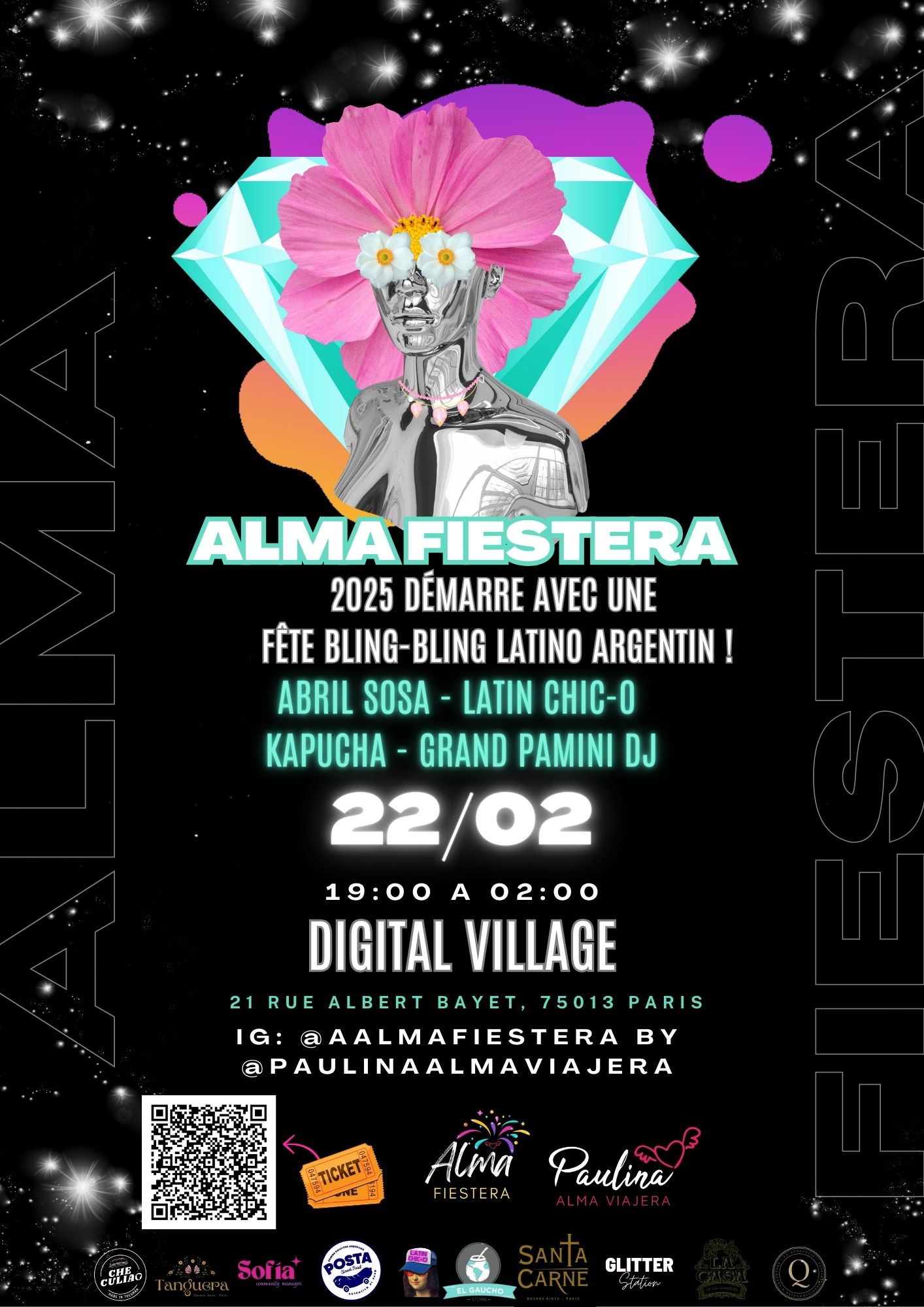 Alma Fiestera Vol 3- Abril Sosa (ex catupecu) Latin chic-o +Kapucha (rock arg) + DJ