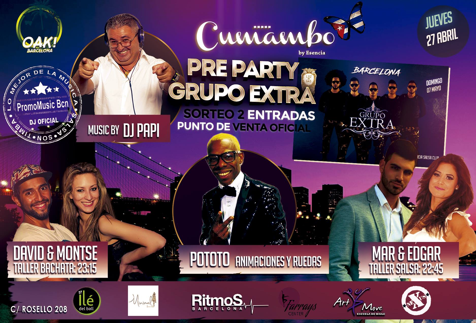 Pre-Party Grupo Extra - Cumambo