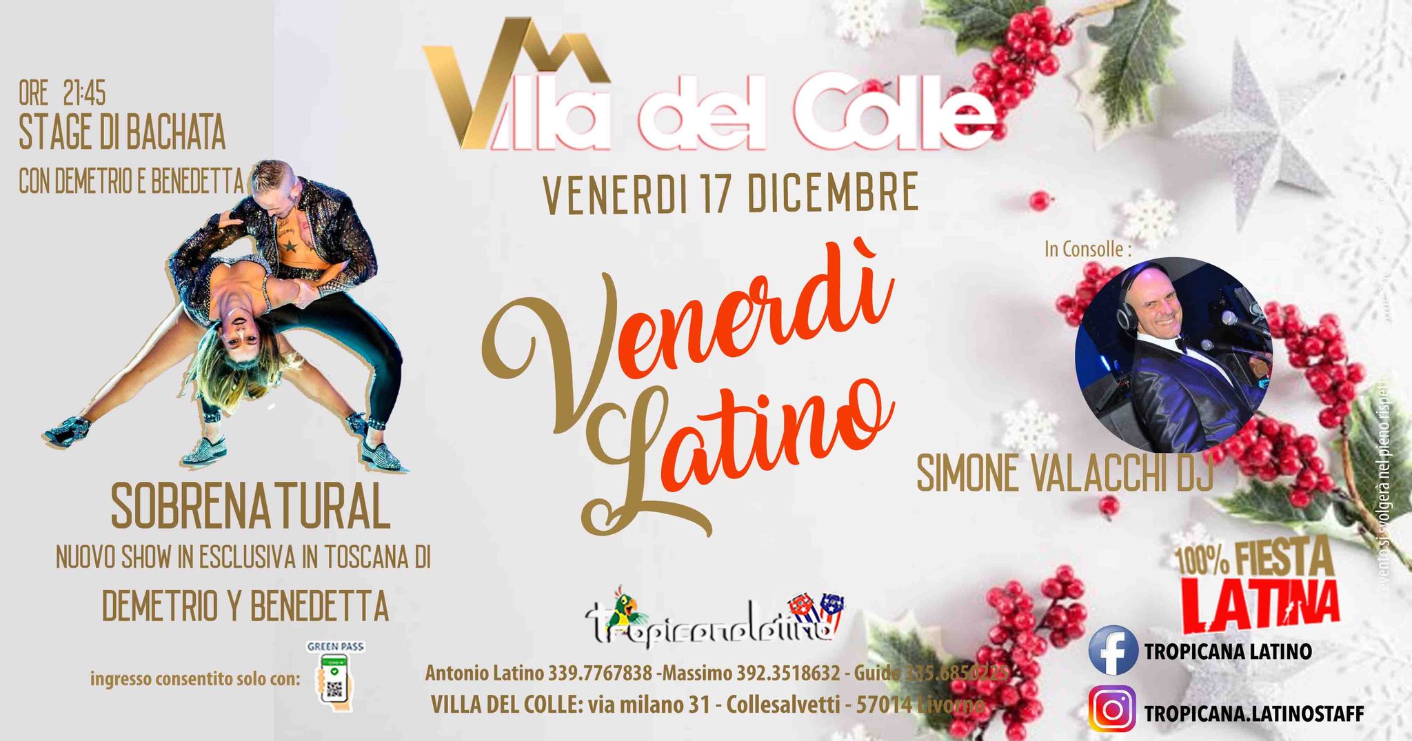 VENERDì LATINO - Villa del Colle