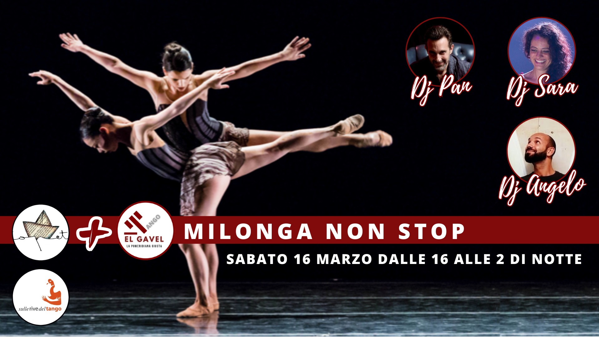 Milonga NON STOP - 10 ore di musica - El Gavel + Milonga IrRIVErente