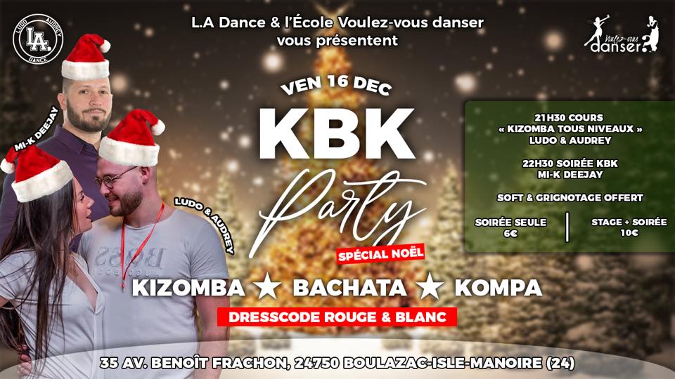 KBK Party Spécial Noël - Ven 16 Dec