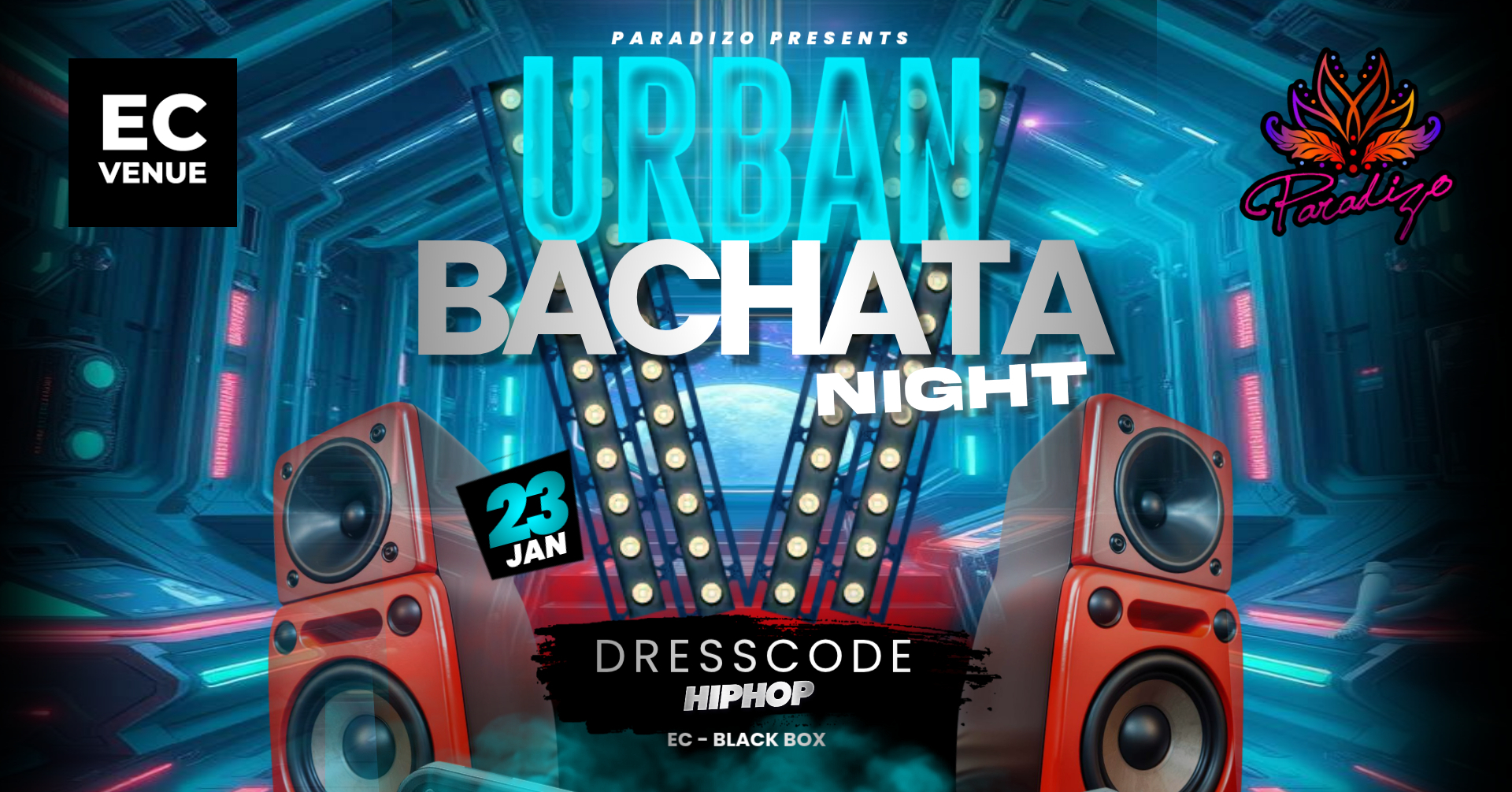 PARADIZO URBAN BACHATA PARTY - 23RD JAN EC VENUE BLACK BOX