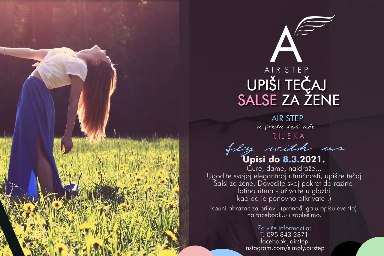 Salsa Početni tečaj ZA ŽENE LADY STYLE AIR STEP