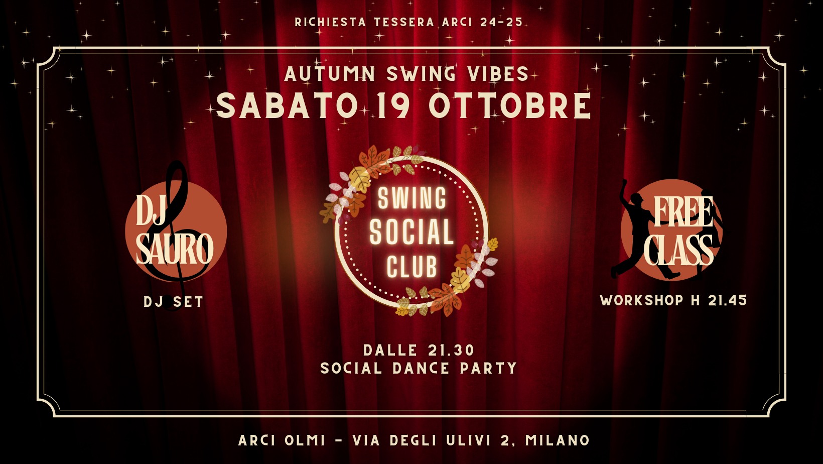 SWING SOCIAL CLUB 19.10 - autumn swing vibes