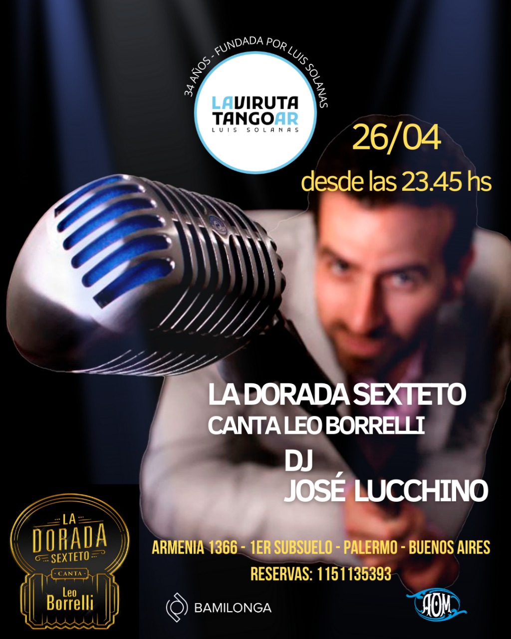 Orquesta La Dorada Sexteto con voz de Leo Borrelli
