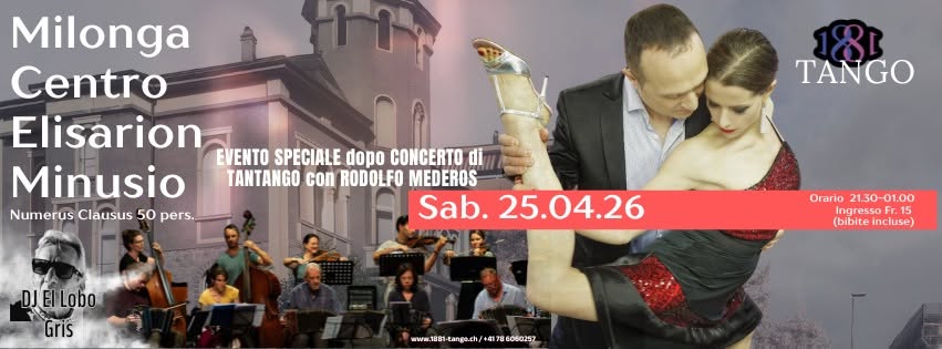 Milonga Elisarion, dopo Concerto TanTango