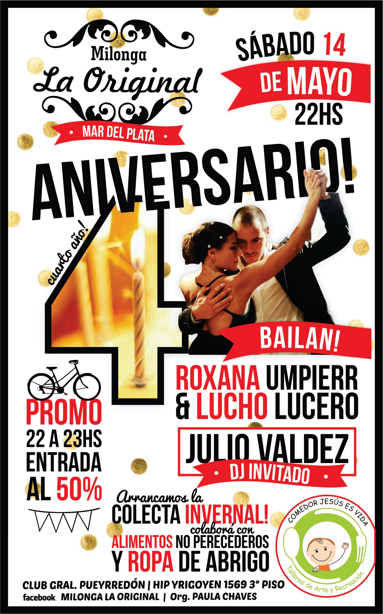 ¡Milonga La Original Aniversario Cuarto Año!