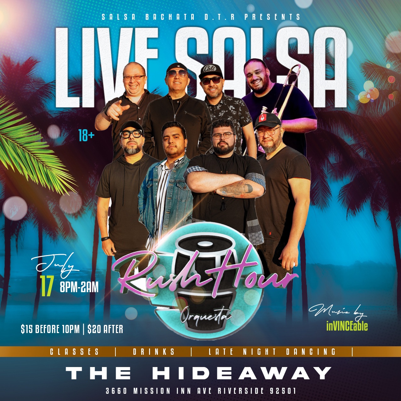 THE HIDEAWAY LIVE SALSA WITH RUSH HOUR ORQUESTA