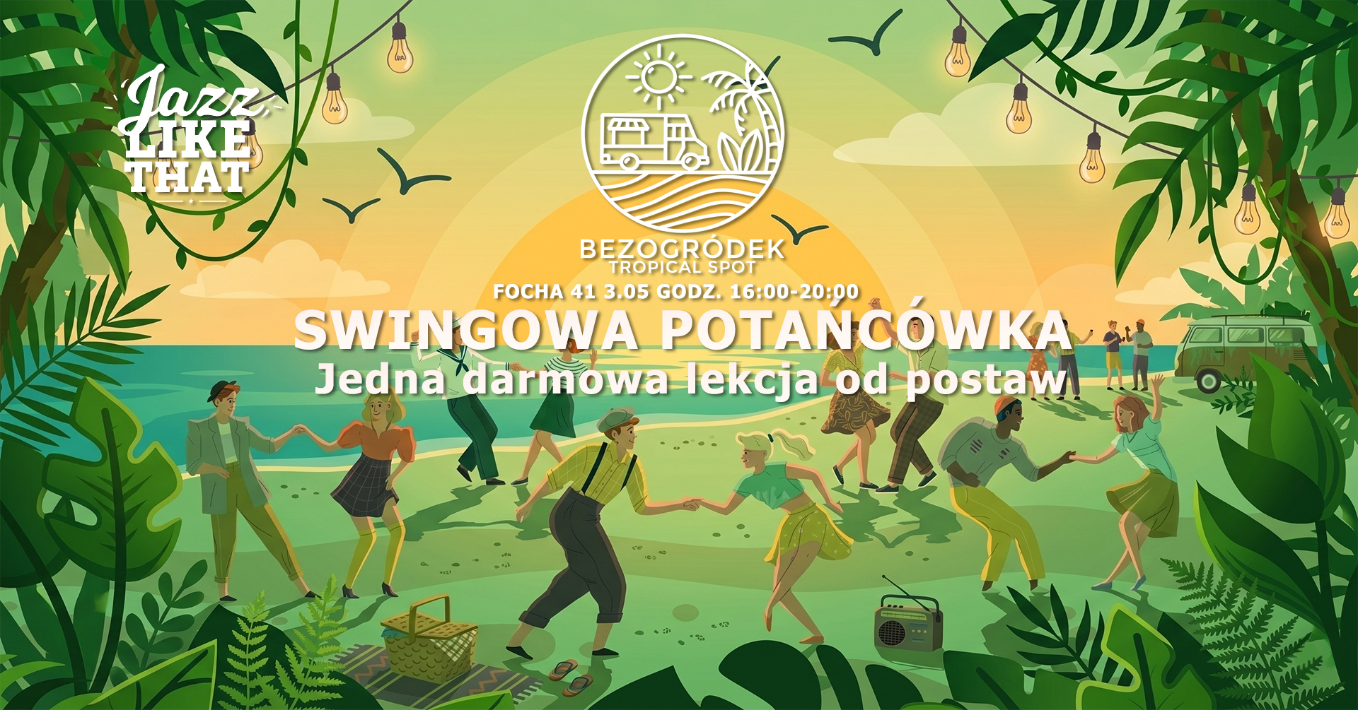 Swingi Bezogródek - potańcówka & darmowa lekcja Lindy Hopa od podstaw