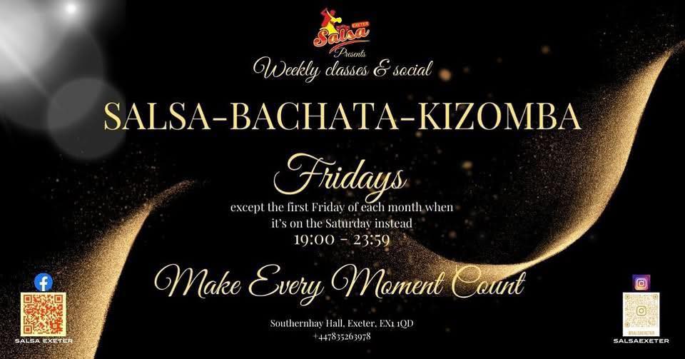 Exeter Weekly Salsa Bachata Kizomba Classes and Social