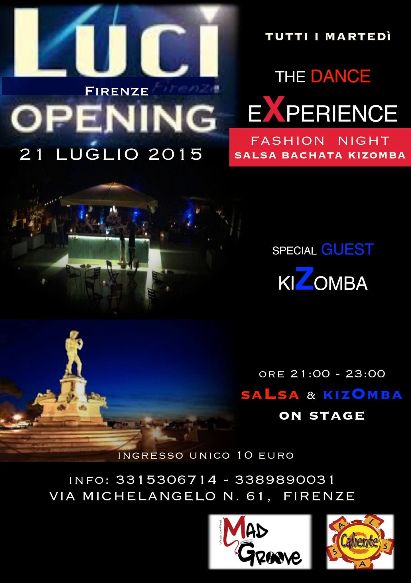 LUCI OPENING AL PIAZZALE MICHELANGELO, THE DANCE EXPERIENCE