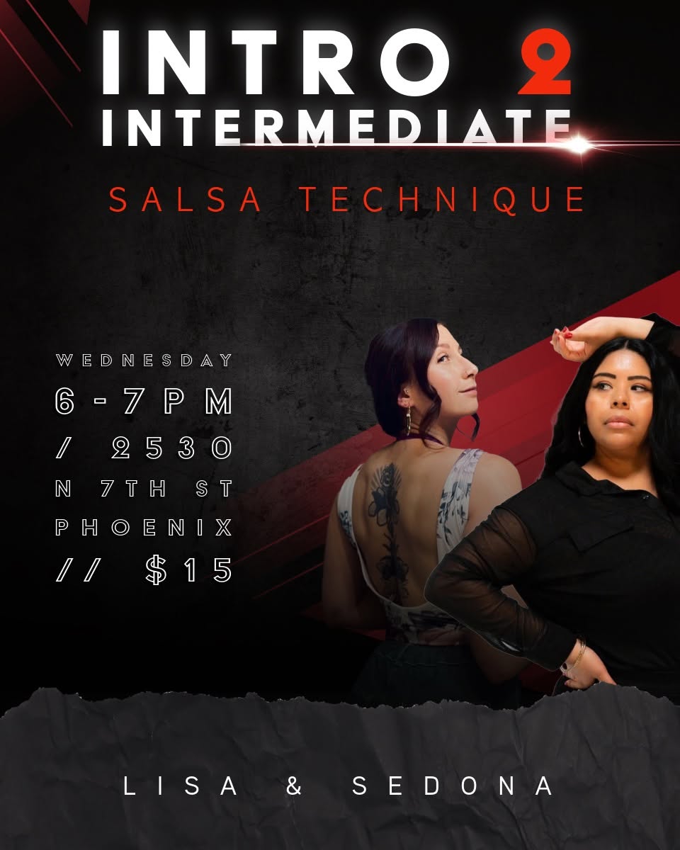 Wednesday Intro-2 Intermediate Salsa with Lisa & Sedona!