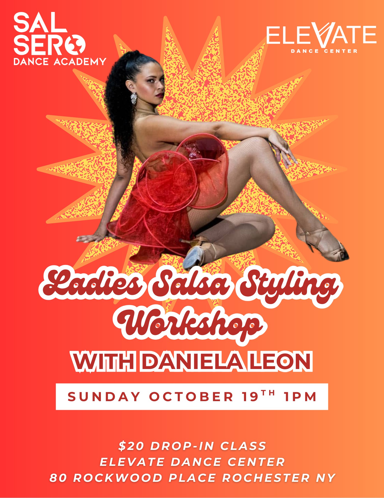 LADIES SALSA STYLING WORKSHOP WITH DANIELA LEON - SUNDAY 10 19 1PM - $20 DROP-IN
