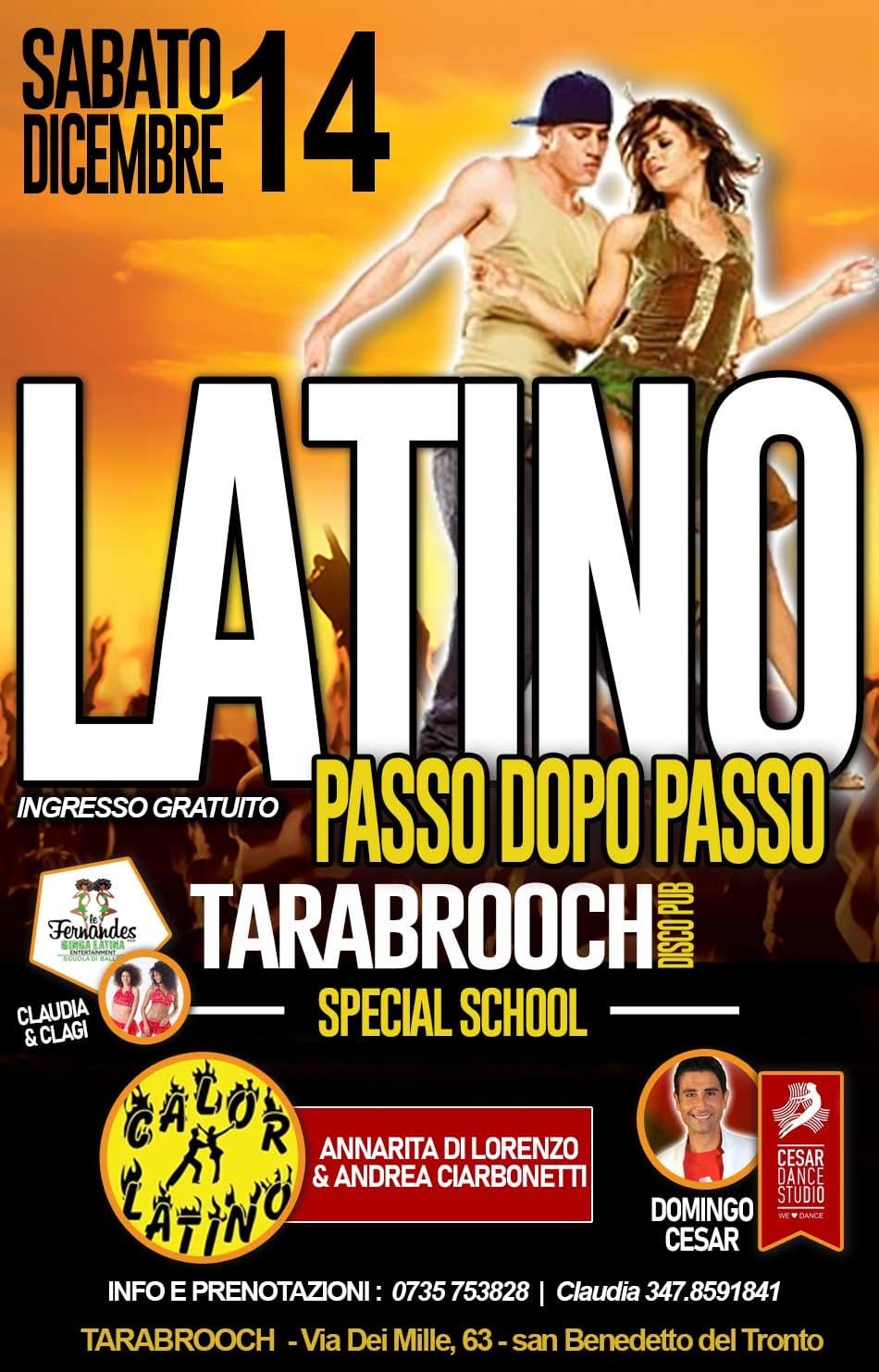 Sabato Latino Tarabrooch Disco Pub