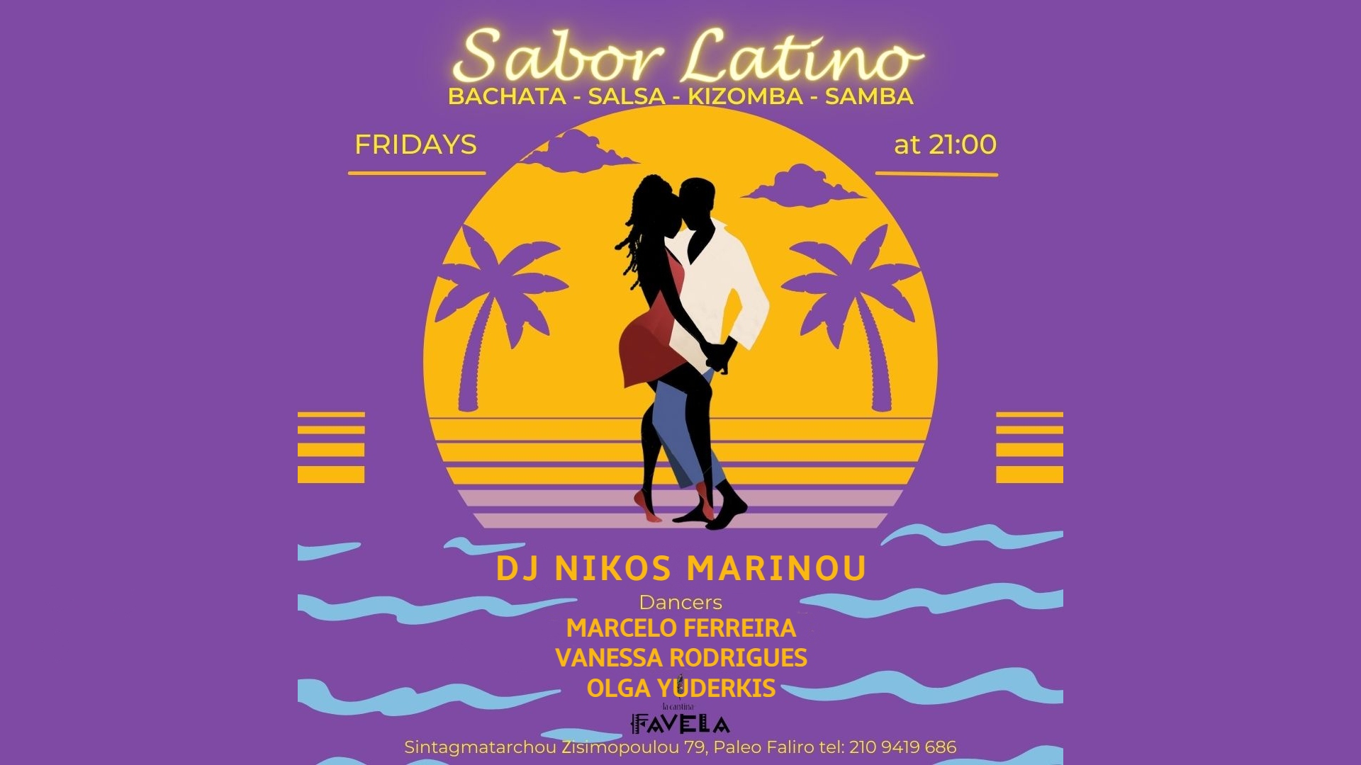𝓢𝓪𝓫𝓸𝓻 𝓛𝓪𝓽𝓲𝓷𝓸 Latin Dance Party at La Cantina Favela