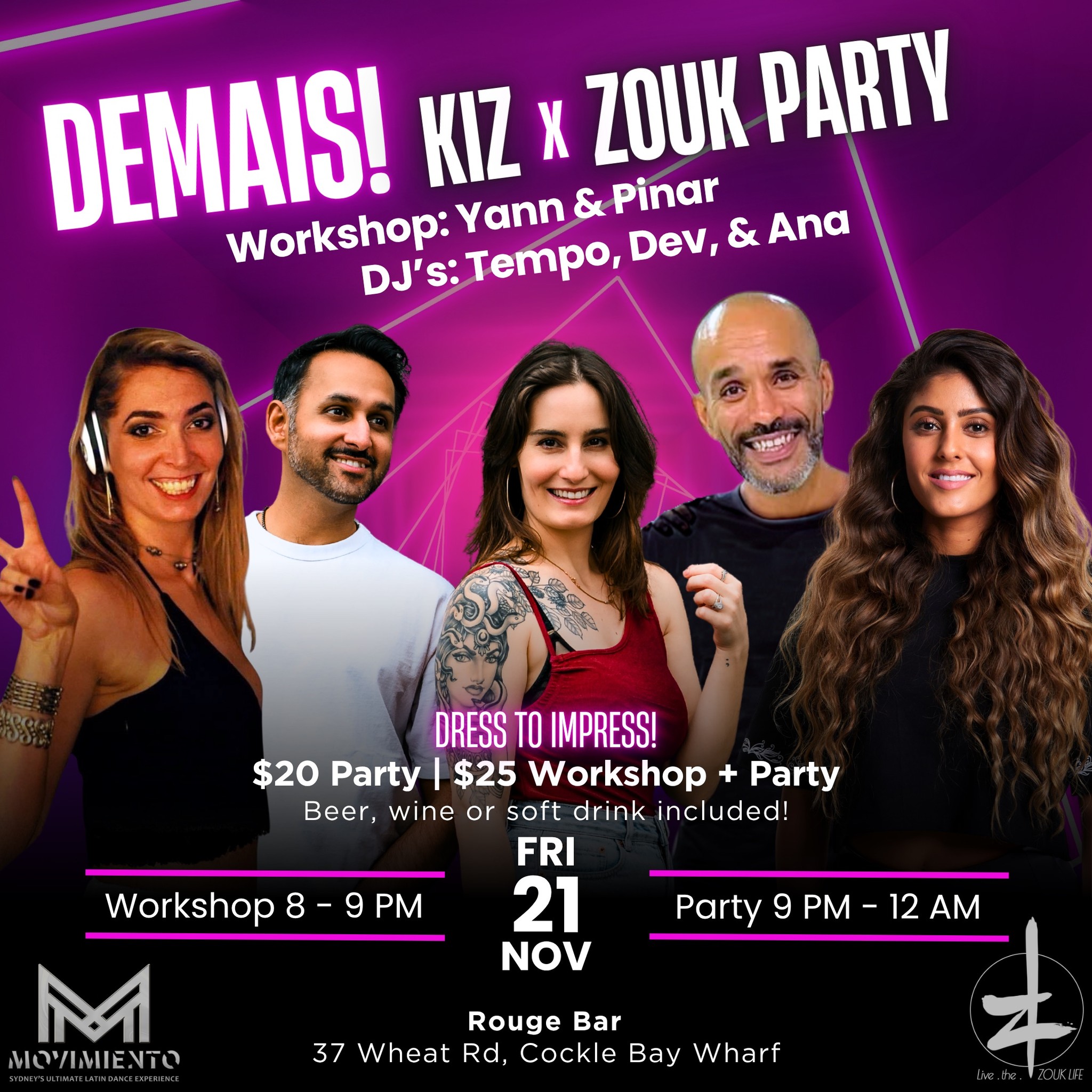 DEMAIS! Kiz x Zouk Party Launch