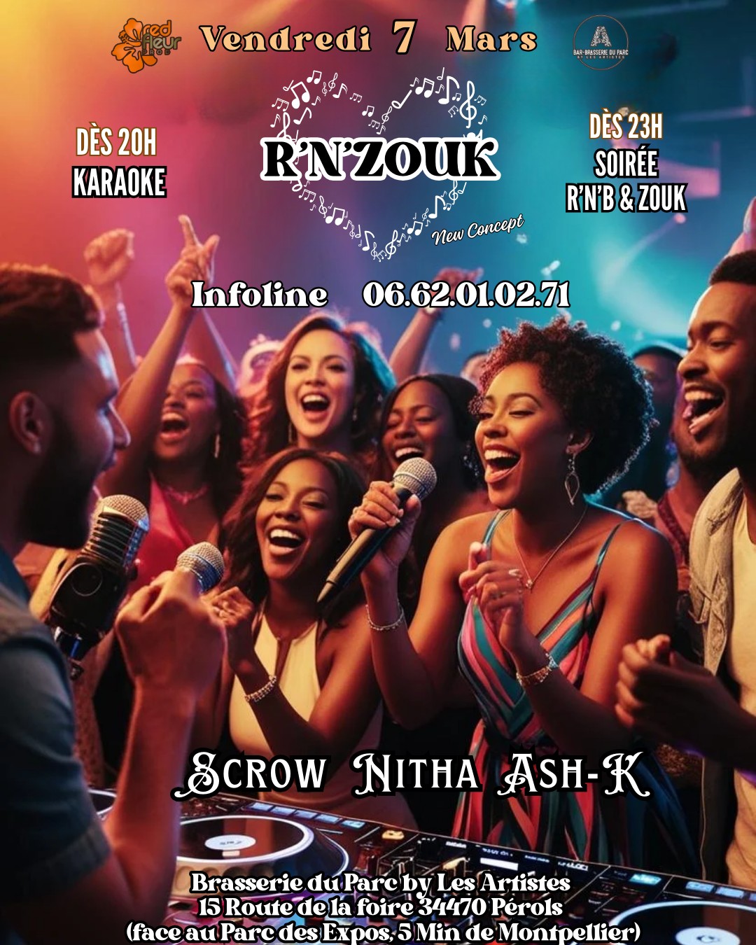 R'N'B ZOUK 🎤 KARAOKE ♪ DJ SET ASH-K ⭐️ SCROW ⭐️ NITHA