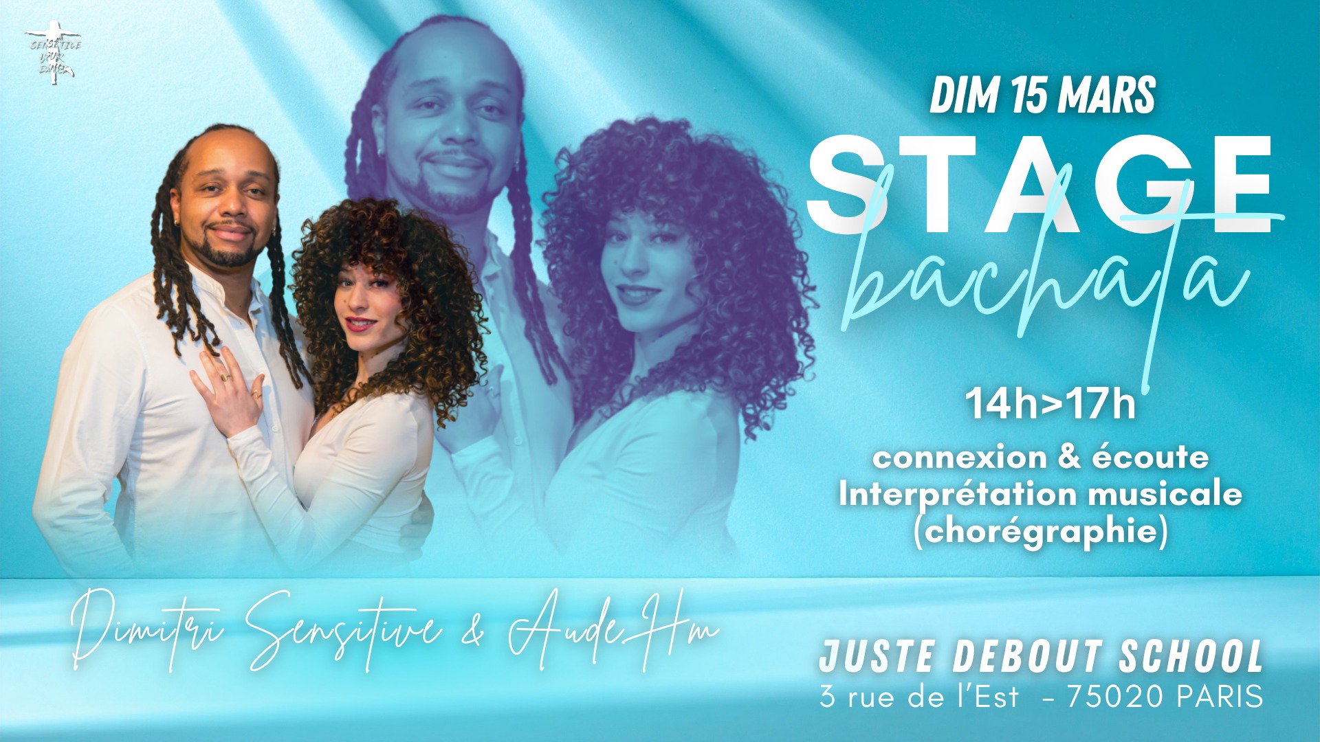 STAGE BACHATA By Sensitive (Dimitri et Aude) apprendre a ce connecter