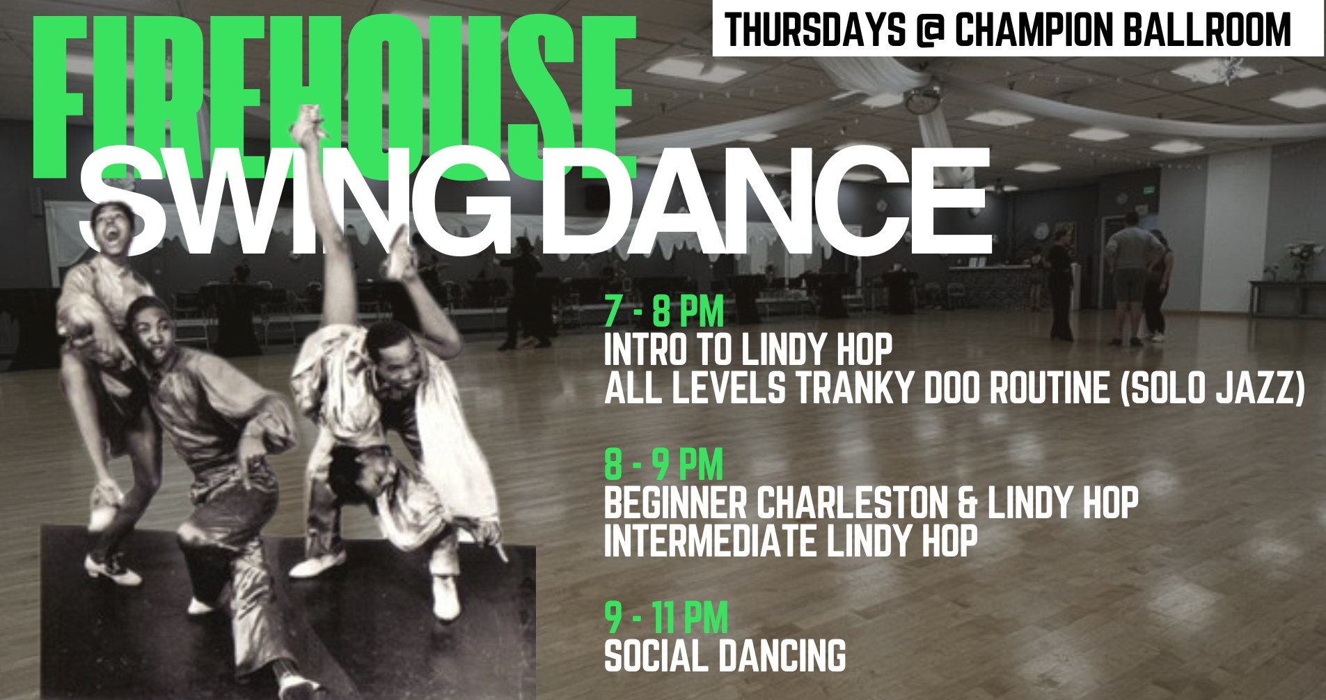 Firehouse Swing Dance- DJ Nights MARCH 2026