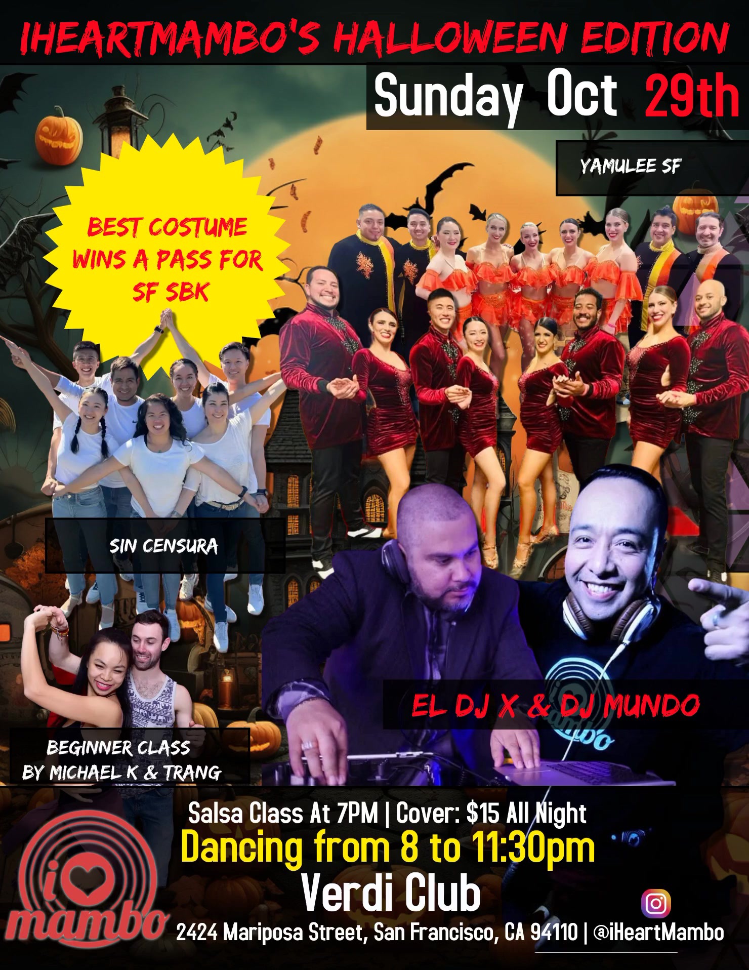 iHeartMambo - October 29th Halloween Edition 2023 with DJ Mundo and El DJ X
