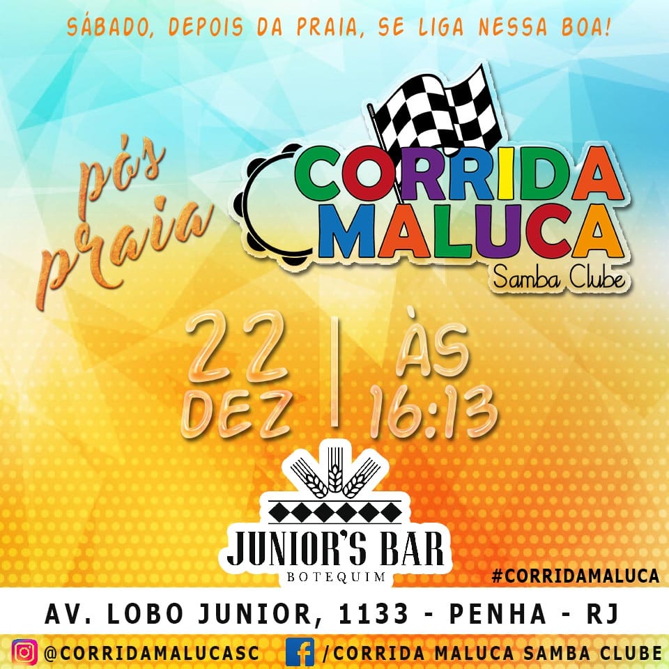 Pós Praia Corrida Maluca Samba Clube